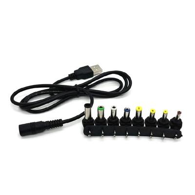 Кабель-преобразователь USB5V в DC9V 12V Кабель для зарядки USB в DC9V 12V с 8 адаптерами