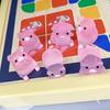 6Pcs/Set Pig Figurines Vivid Multi Shapes Handmade Realistic Pink Decorative Lightweight Mini Piggy Car Dashboard Toys Display Mold Auto Accessories