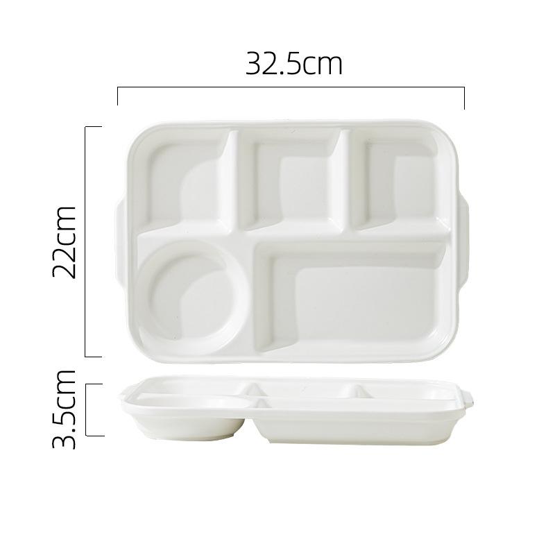 Керамическая раздельная обеденная тарелка многоразовая порционная тарелка с 5 отделениями сервировочное блюдо для закусок контейнер для еды кухонная посуда