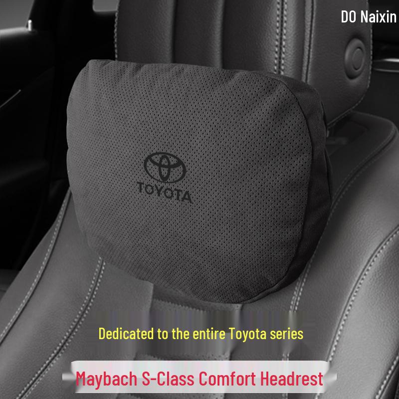 Замшевая подушка для поясницы на подголовник Toyota - Camry, Highlander, Avalon, RAV4, Wildlander