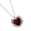 Stylish Heart Pendant Necklace for Women with Scented Oil Unique Aesthetic Choker Fashionable Heart Pendant Neckchain