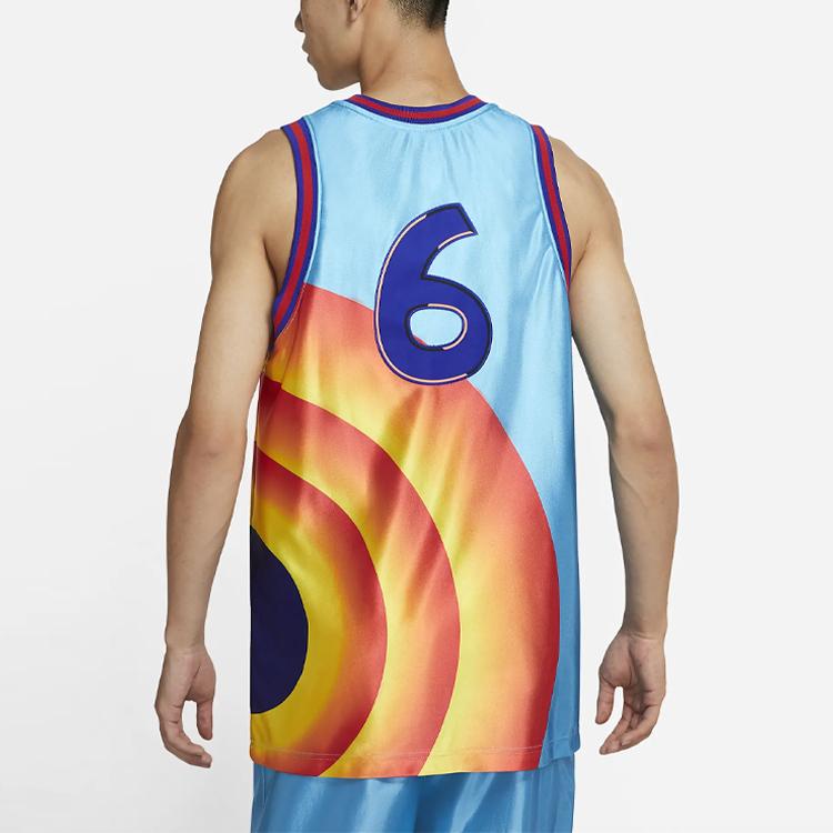 Nike LeBron X Space Jam Tune Squad Jersey Light Blue Fury Men Streetwear DJ3864-434