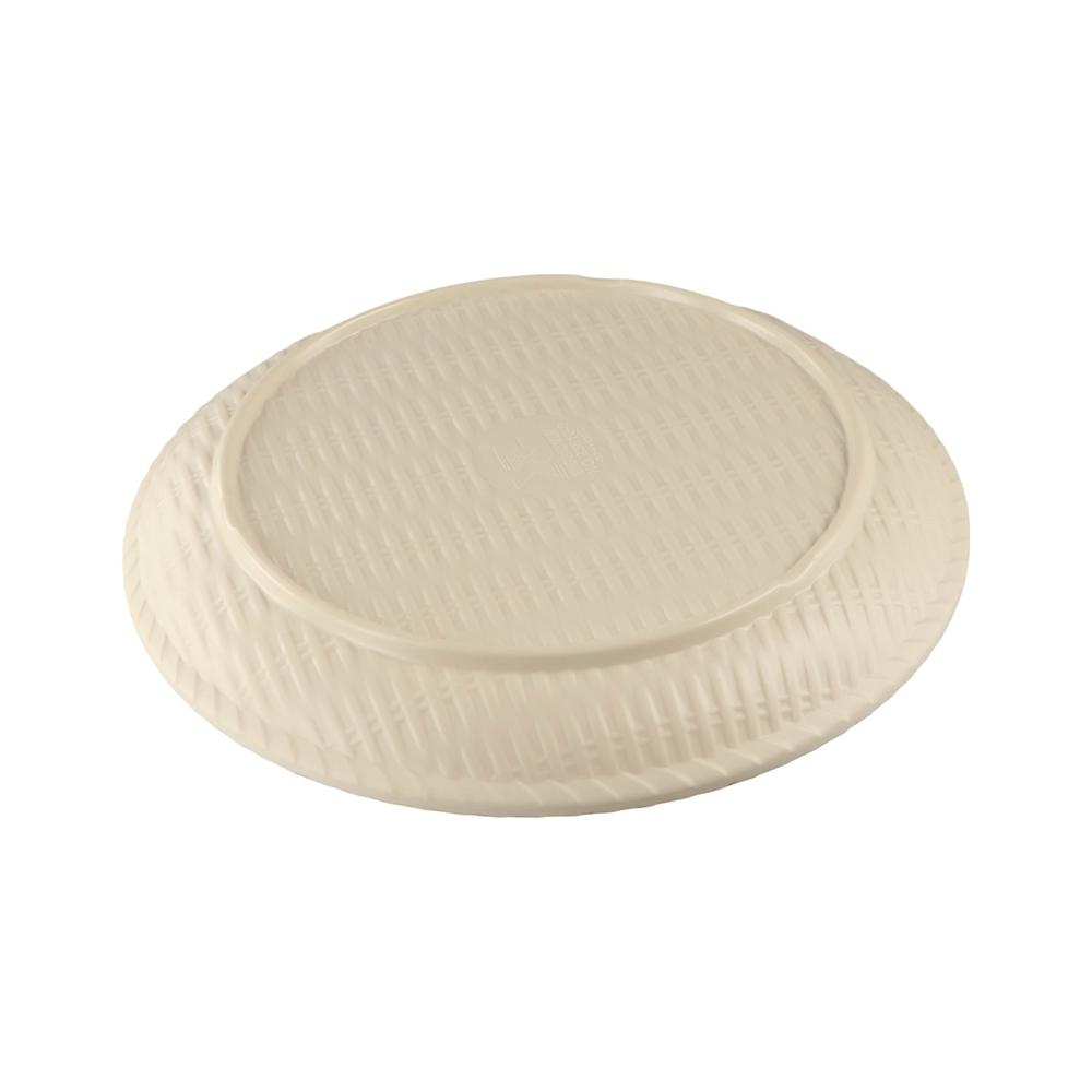 Traditional Imitation Weaving Dinner Plate Classic Snack Plate Fruit Plate Decoration Tray Home