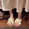 Beach feeling design niche retro cool slippers vacation soft bottom giant one-word cool slippers female gentleness