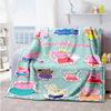 Peppa Pig Personalized Name Blanket Gift Personalized Blanket Ultra-Soft for Bed Living Room Nap Seaside Ideal for All Seasons