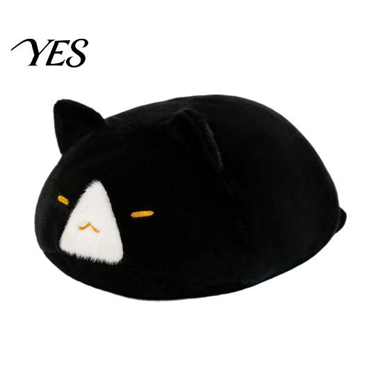 Kids Safe Stuffed Animal Lying Down Cat Plush Pillow, Soft Kitten Doll, Cute Non-toxic Toy Sleeping Plushie for Bedroom, Cuddle Gift Girls Detailed
