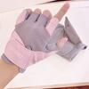 Sturdy Workout Gloves Anti-slip Split Finger Gloves Leisure Gym Gloves  Shock Absorption