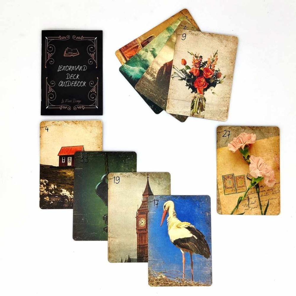 10,4*7,3 см, 36 шт. Карты, колода Брюма Ленорман, карты Таро