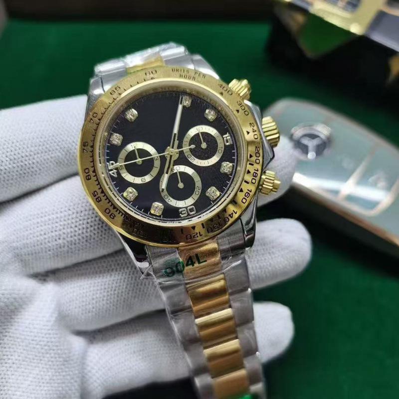 Мужские автоматические механические часы Jialu Daytona с циферблатом «Панда»