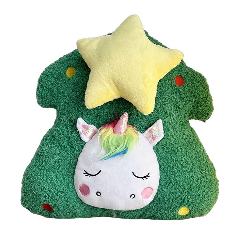 Трансформируемая Рождественская елка Подушка-игрушка Плюшевая игрушка Подарок для девочек Высота 45 см