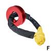 55000lbs Outdoor Off-road Vehicle Winch Rope Synthetic Soft Shackle Set Rugged Rescue Snatch Shackle With Protective Sleeve