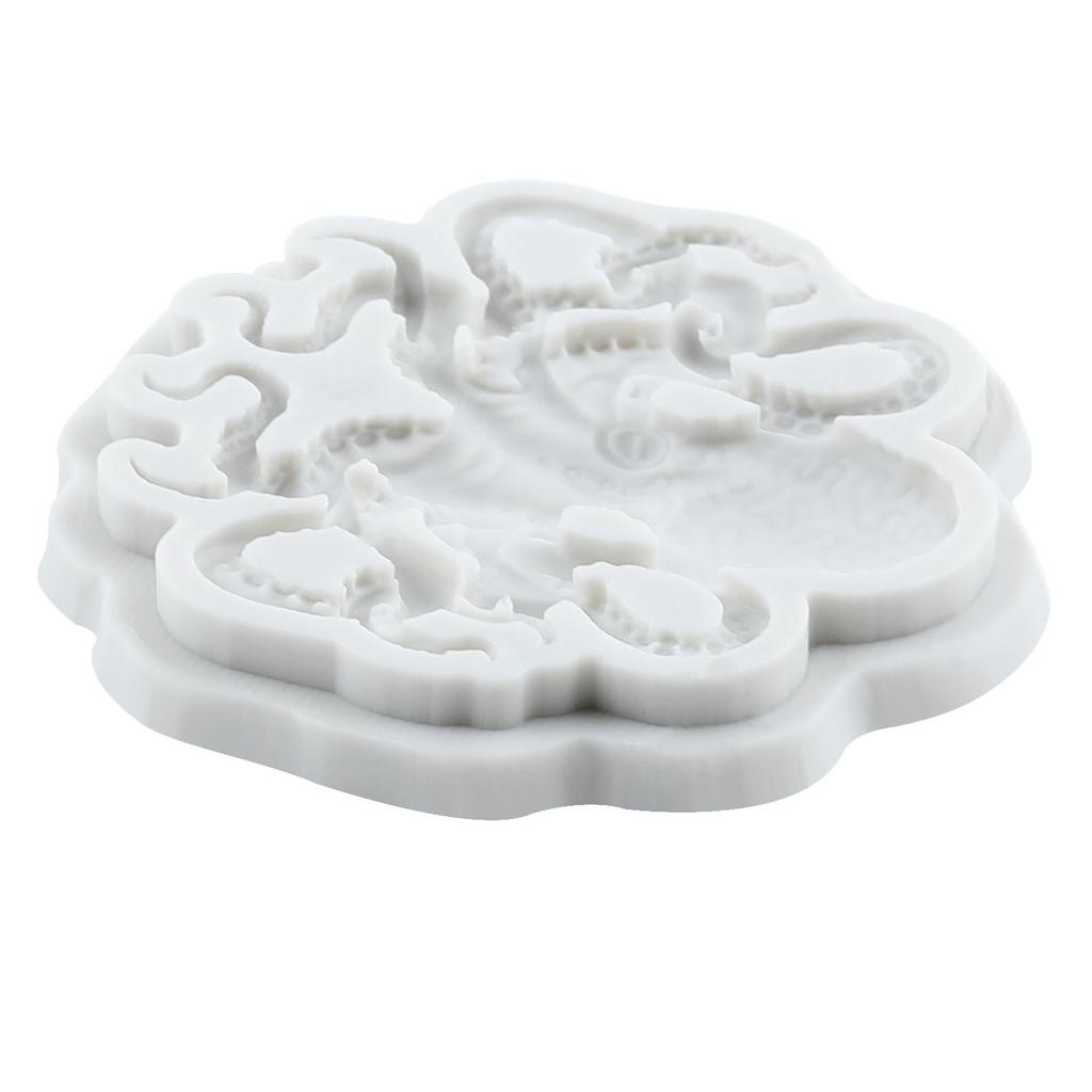 Силиконовые формы Осьминог Форма для мастики Осьминог Инструменты для украшения торта Топпер для кекса Конфета Шоколад Форма для гампасты