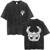 Washed Vintage Game Hollow Knight Merch Tshirt Men Women Casual Oversized Cotton Tshirts Male Cosplay Cartoon Lover T Shirts