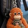 Брелок Подвеска Защита Пробивка Сумка на Цепочке Рюкзак Обезьяна Ключ Автомобильный Брелок Маленький Брелок Мини-Аксессуар