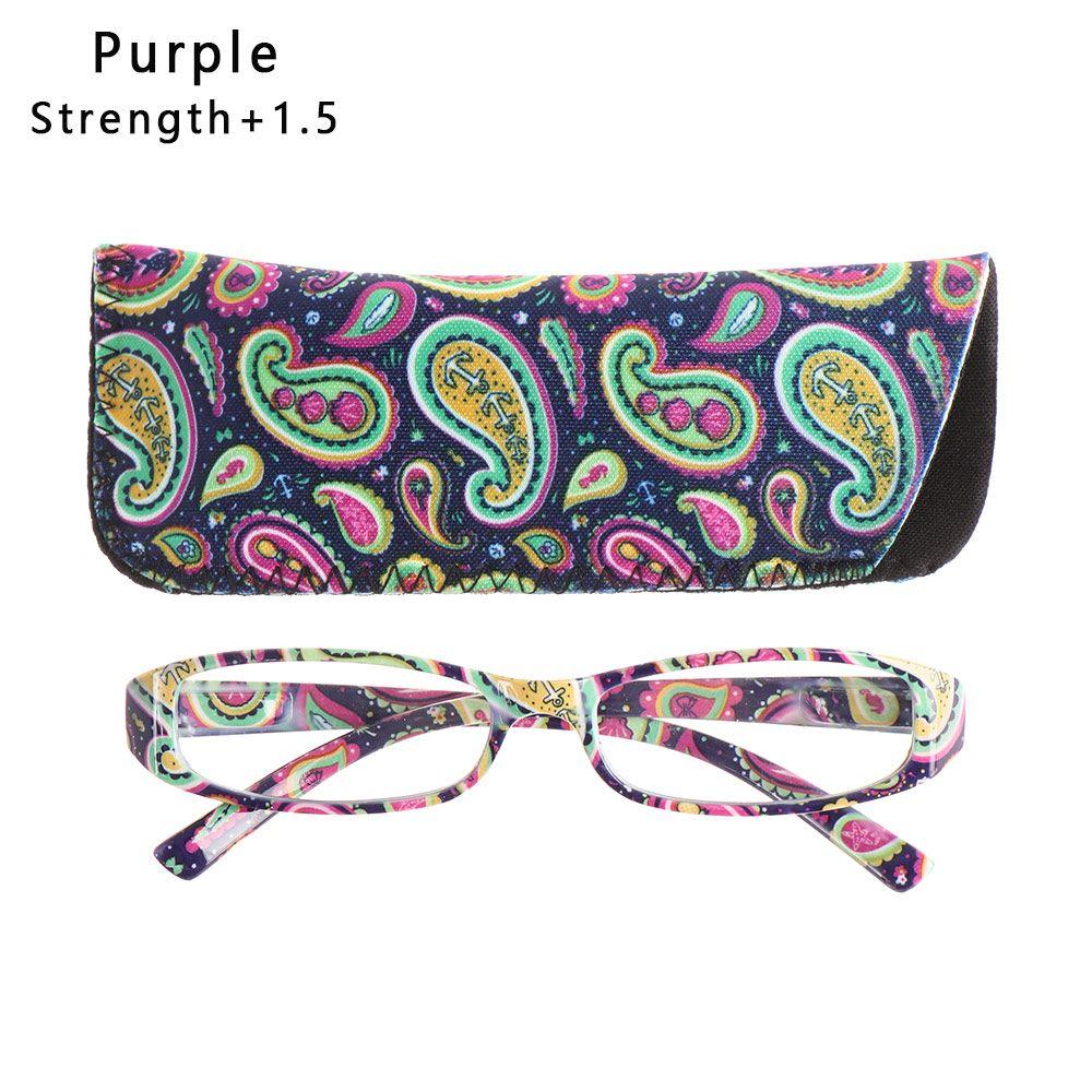 Очки для зрения Сверхлегкие смоляные с цветочным принтом Уход за зрением Очки для чтения +1.00~+4.0 диоптрии