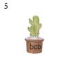 2.5-3.4cm 1/4Pcs Funny Cactus Flower Figurines Resin Cactus Miniatures Micro Ornaments DIY Mini Sculpture Decoration Crafts