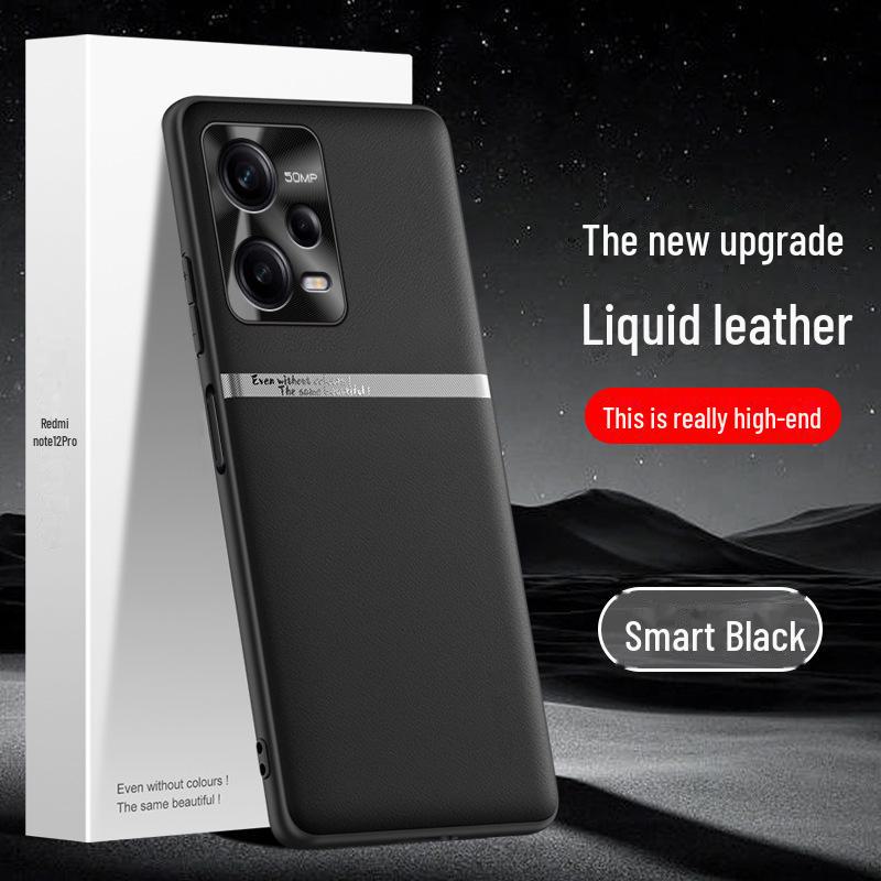 Чехол Redmi Note 12 Pro Liquid Leather Anti-Fall
