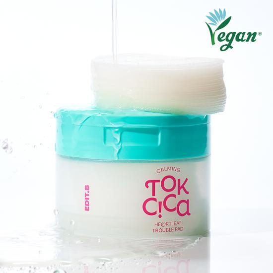 Редактировать B Успокаивающие токсичные прокладки Houttuynia cordata Trouble Pads 70 листов