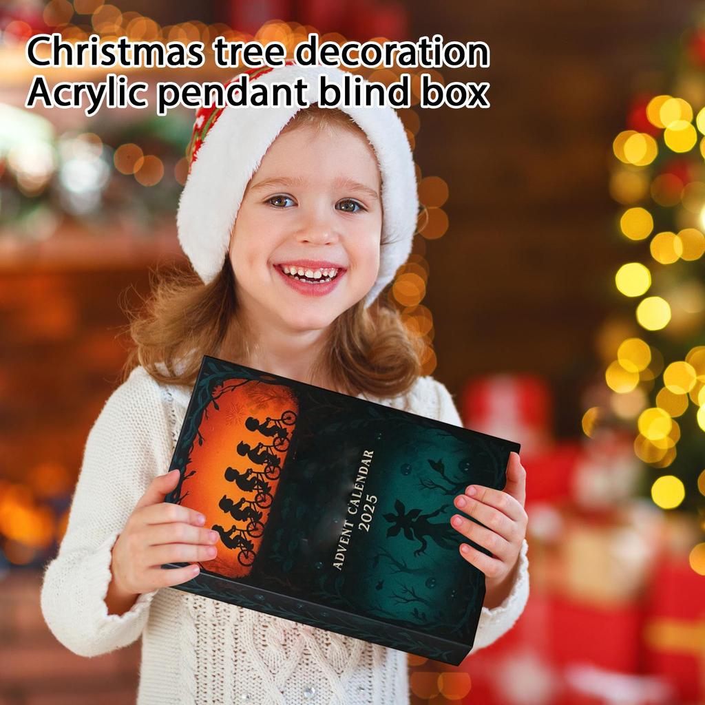 1 шт. 2D 24-дневный обратный отсчет до прибытия, украшение на елку, акриловый кулон