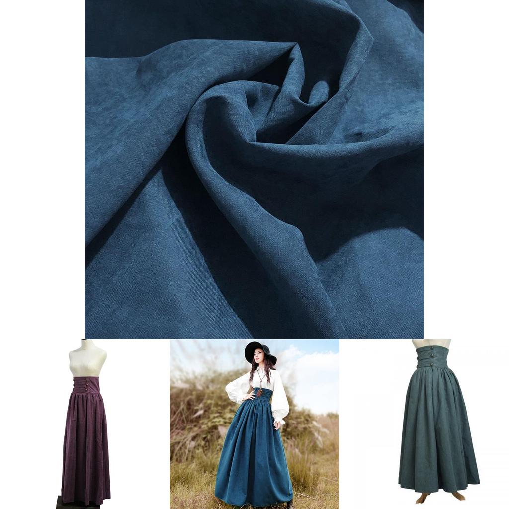 Medieval Elegant High Waist Skirt For Women Vintage Gothic Swing Design