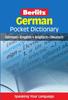 The Berlitz Pocket Dictionary German (Bilingual Dictionary) Book