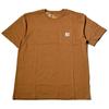 Большая короткая грудь L [Carhartt] мужская футболка, размер, рукав, карман, K87, коричневый, [Товар]