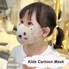 Зимняя теплая детская 3D маска с мультяшным принтом, закрывающая лицо, новая детская маска