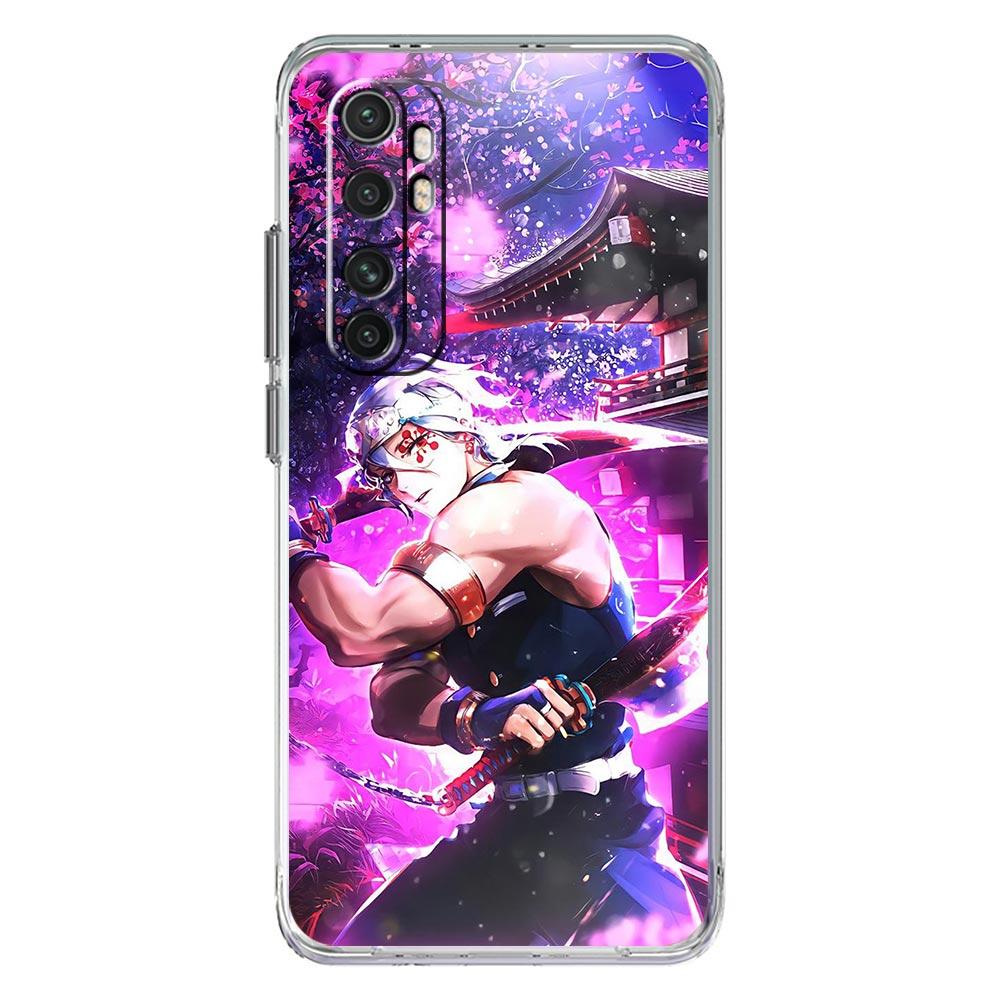 Demon Slayer Tengen Uzui для Xiaomi Poco X3 NFC F3 M3 X4 M4 Pro 5G чехол для телефона Mi 11 Lite Ultra 11T 11X 12 Pro 11i прозрачный чехол
