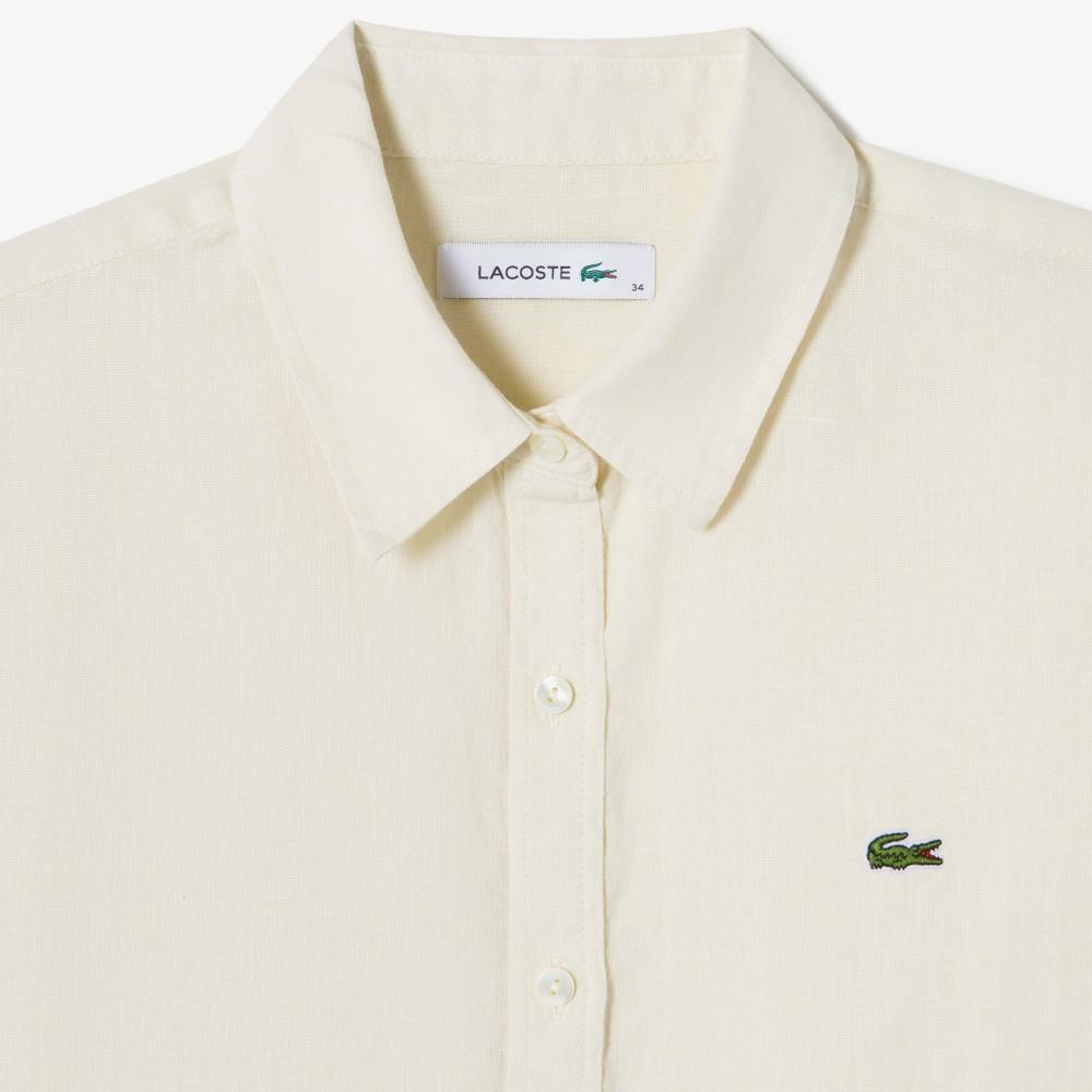 Lacoste Женская новая рубашка с коротким рукавом, обычный крой CF139E-56G056