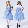 Halloween Wizard of Oz Dorothy Blue Checked Dress Parent-Child Dress Stage Drama Dress