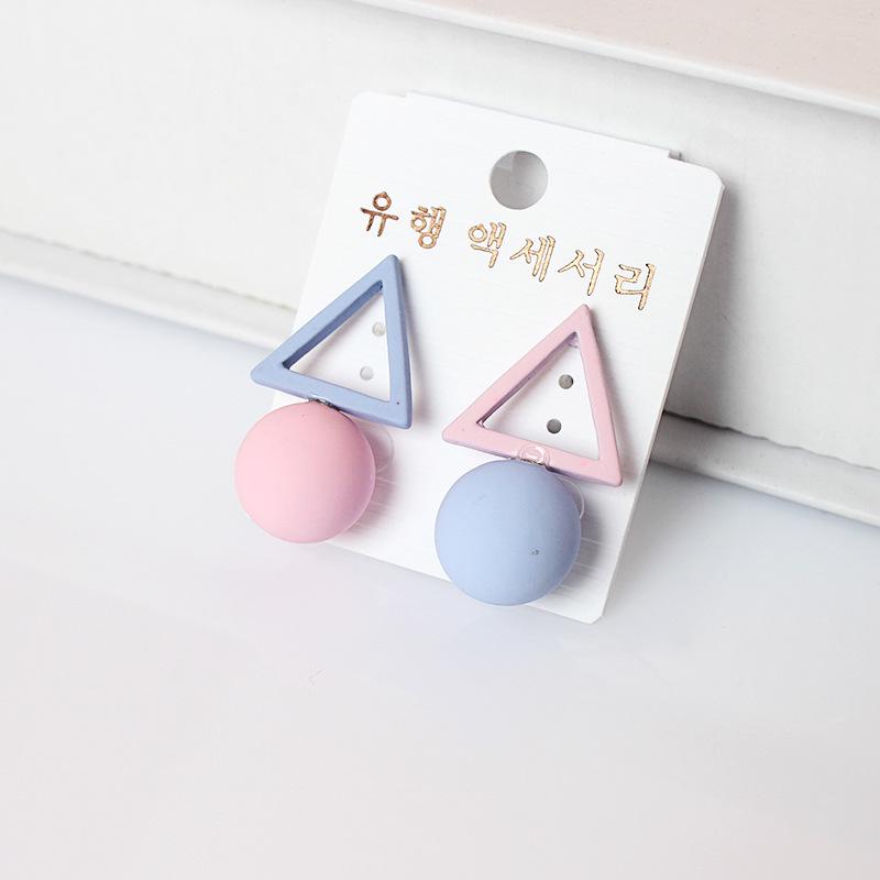 Серьги с геометрическими фигурами