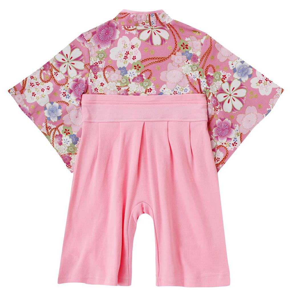 SHELISTEN Baby Hakama Romper for Perfect for 100th Day First Hinamatsuri Fireworks and Baby Shower Gifts Cherry Size Girls, Celebrations, Meal,