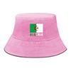 Algeria Flag Print Bucket Hat , Patriotic Fisherman Hat Hip Hop Spring Trendy Basin Hat