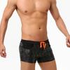 Men Swim Trunks Fit Sexy Swimwear Beach Wear Tanning Surfing Black Flower