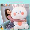 Peach Rabbit Cartoon Plush Toy Stuffed Doll Animal Decoration Cute Gift Kids