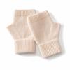 Solid Color Wool Knitted Gloves Cozy Fingerless Gloves  Winter Season Women's Wear