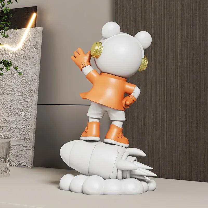 Astronaut Figure Statue Astronauts Sculpture Room Home Decoration Accessories Figurines for Interior living room decoration gift