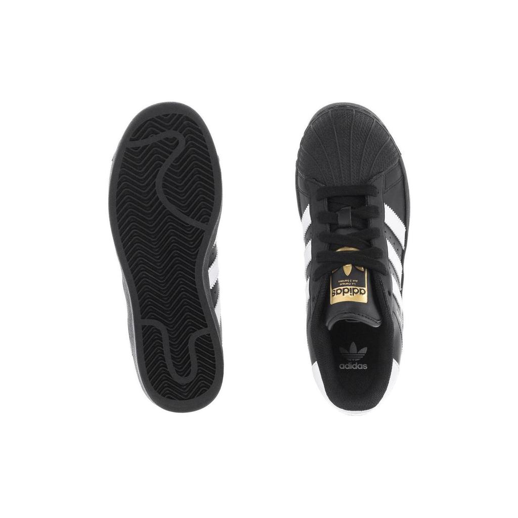 adidas Оригинальные Superstar Xlg Кожа Удобные Прочные Дышащие Низкие Детские Кроссовки Детские кроссовки Черный Белый IG0278