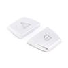 Car Warning Light Button Cover Trim Fit For BMW 5 Series Matte Silver 2011-2017