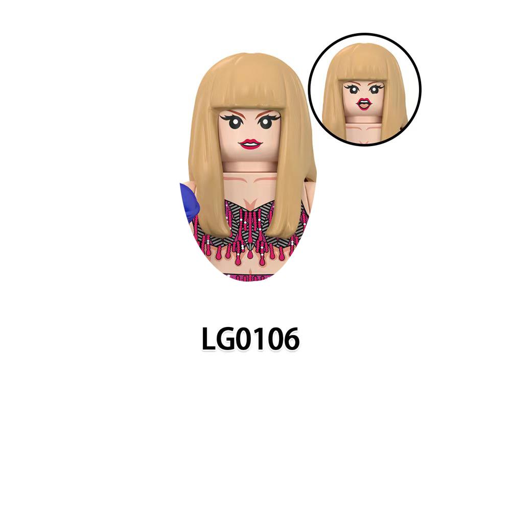 LG1015 Конструктор для девочек Знаменитые сборные кубики Принцесса Мини-куклы Фигурки Экшн Детские Милые Каваий Игрушки для Рождественских подарков