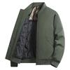 Down Plus Solid Size Army Green Men's Jacket, Outerwear, Jumper, Blouson, Size, Padded, Lightweight, Color, Warm, Autumn/Winter, Casual,