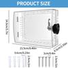 Heavy PC Material Thermostat Lock Box Clear Cover Passwords Protections for Home Office and Public Use