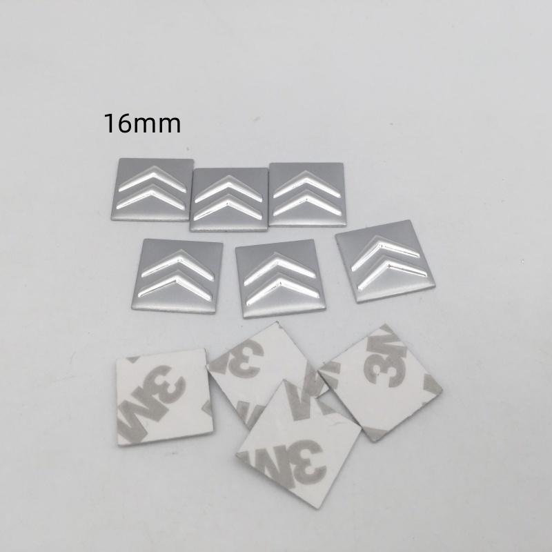 2pc 5pc 10pc 14mm 16mm For Citroen car key fob case Badge button Badge logo straight folding remote Keychain Replacement Sticker