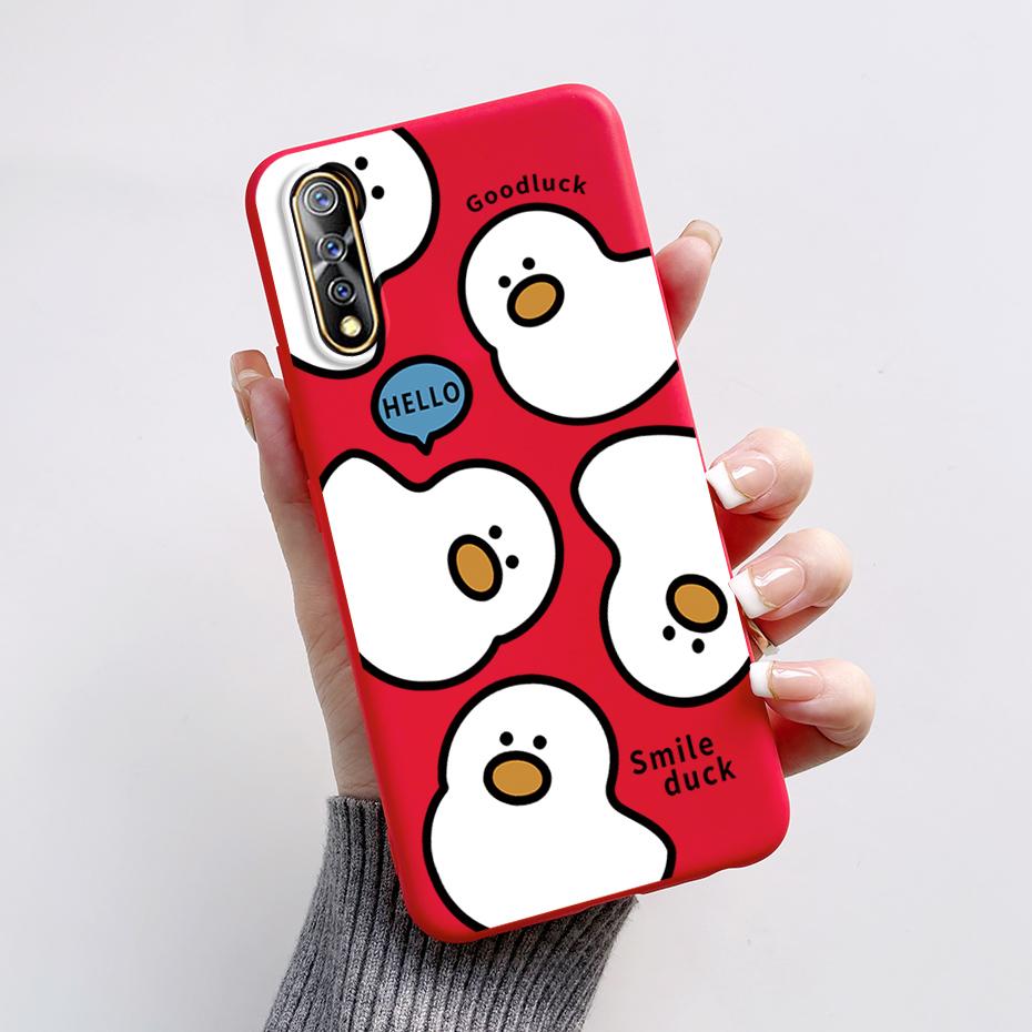 For vivo S1 Case 1907 V1913A Phone Cover Cute Rabbit Panda Shockproof Bumper For Vivo V17 Neo Fundas For Vivo Z5 IQ00 855 Coque