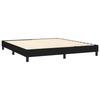 Maison Exclusive - Sommier à lattes de lit avec matelas Noir 160x200 cm Tissu
