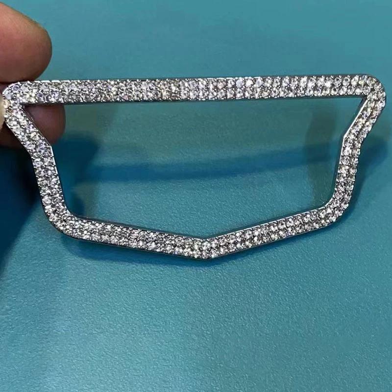 Crystal Car Steering Wheel Center Logo Edge Sticker Decoration for Cadillac CTS BLS Escalade Seville Tiburon SLS XTS XT6 CT6