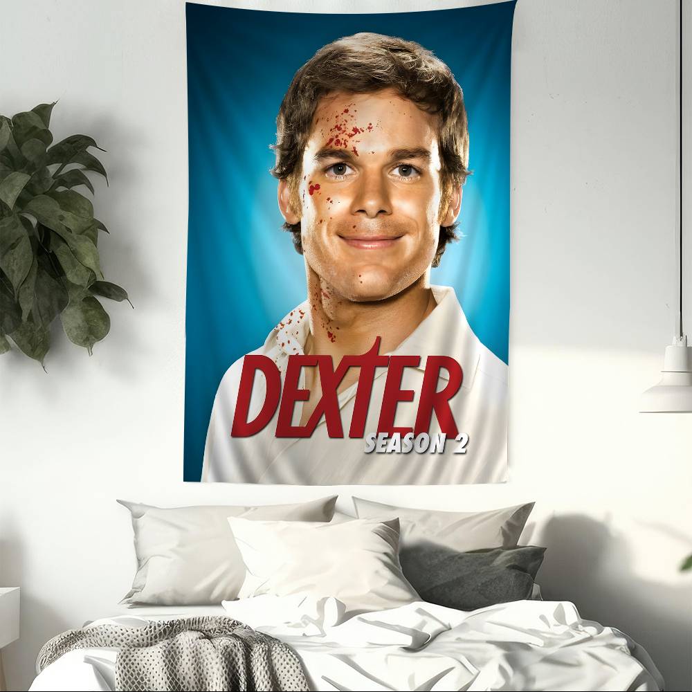 DDexter Michael CHall Классический ТВ Мультфильм Гобелен Бохо Настенные Гобелены Мандала Домашний Декор