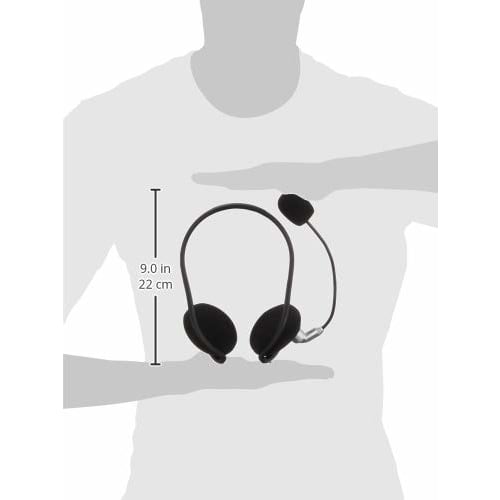 Elecom Микрофон для гарнитуры 4-контактный бинауральный с шейным ободом прочный шнур 1,8 м HS-NB05TSV