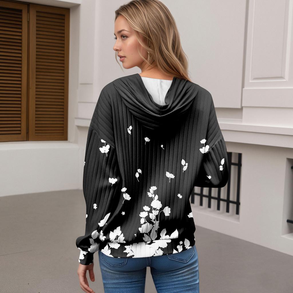 Толстовки для женщин оверсайз зимние милые свитшоты пуловер трендовая осенняя одежда