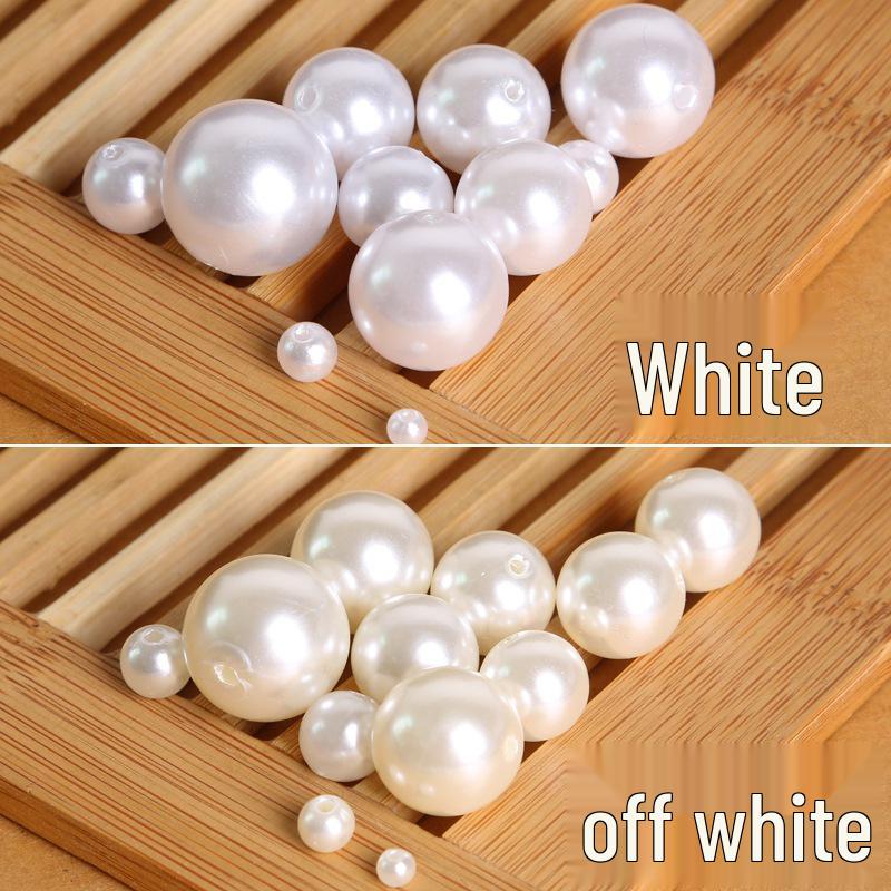 ABS Imitation Pearl Round Beads for DIY Handmade Bracelets & Necklaces Jewelry Accessories.